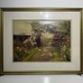 Vintage Framed Beatrice Parsons Garden Print "Roses and Doves" Image 4