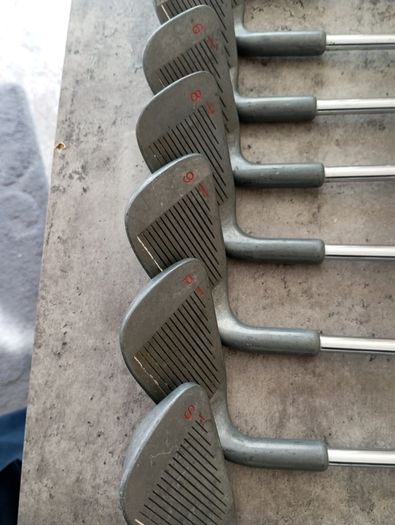 Women's L flex golf irons and putter.