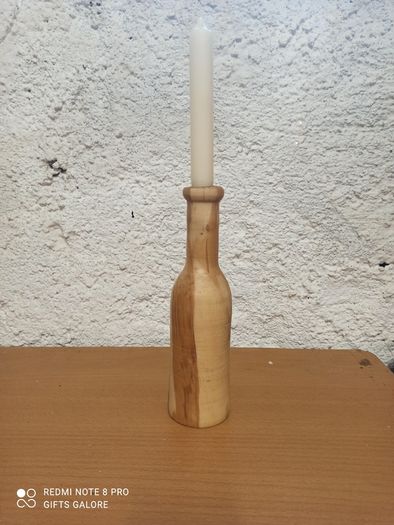 Wine Bottle Candle Holder