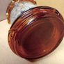 Vintage Amber Glass / Oil Kerosene Lamp Image 8