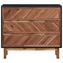 Sideboard 90x33.5x80 cm Solid Acacia Wood and MDF Image 3