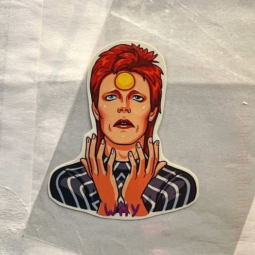 David Bowie Rare Sticker