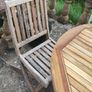 Folding Wooden Garden Table & 3 Chairs (26146) Image 4