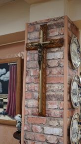 Large Carved Wooden Crucifix Wall Cross