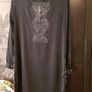 Zara Black Dress, beautiful print, lace detail at the back, size S Image 4