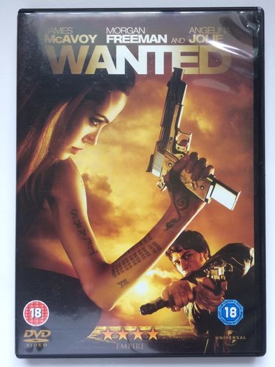 Wanted (With Limited Edition Comic) James McAvoy, Angelina Jolie & Morgan Freeman [2008] [Movie DVD]