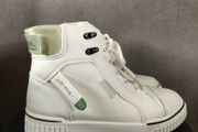White/Green Hightops, like new