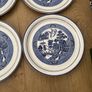 Vintage Arklow Pottery Willow Pattern 6 Dinner Plates as New Image 5