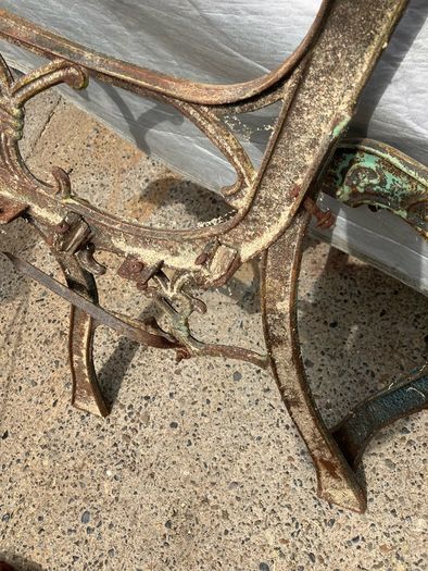2 sets of garden bench ends