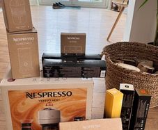 BRAND NEW Nespresso Vertuo Next Bundle and Aeroccino 3 and Accessories