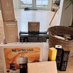 BRAND NEW Nespresso Vertuo Next Bundle and Aeroccino 3 and Accessories