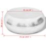 Hammered Aluminium Coffee Table Silver Image 2