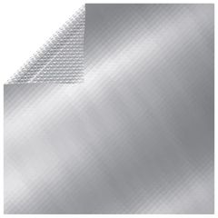 Floating Rectangular PE Solar Pool Film 10x5 m Silver