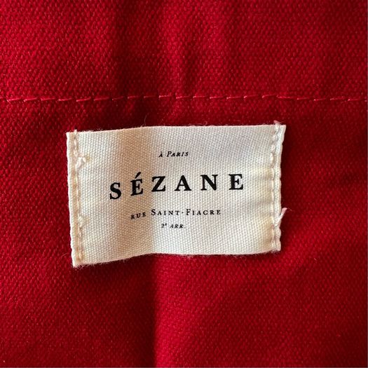 Sezane limited edition red LOVE tote bag