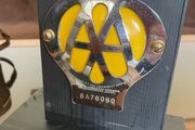 Classic AA Automotive Association Car Members Badge Mid 20th Century 1957 to 1959