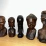 five distinct hand carved wooden busts 40 euro for all 5 Image 7