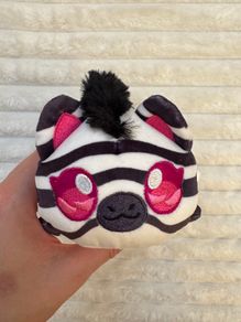 Aphmau MeeMeows Limited Edition Safari Zebra Cat 6" Kawaii Plush Used Please see photos