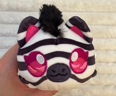 Aphmau MeeMeows Limited Edition Safari Zebra Cat 6" Kawaii Plush Used Please see photos