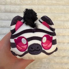 Aphmau MeeMeows Limited Edition Safari Zebra Cat 6" Kawaii Plush Used Please see photos