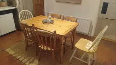 table and chairs