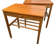 midcentury Scandinavian bedside cabinets