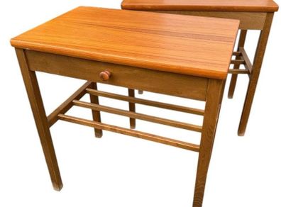 midcentury Scandinavian bedside cabinets