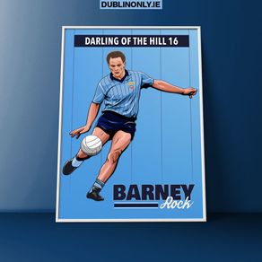 Barney Rock Dublin GAA Art Prints (A3 Size)