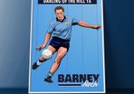 Barney Rock Dublin GAA Art Prints (A4 Size)