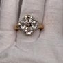 Sterlin silver ring with Morganites and Diamonds Image 6