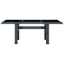 Garden Table Dark Grey Poly Rattan and Tempered Glass Image 4