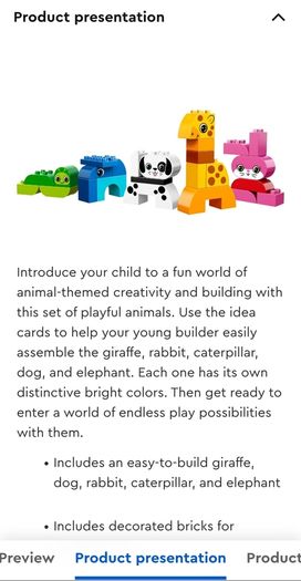 LEGO Duplo Creative Animals 10573