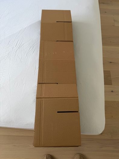 Foldable cardboard single bed