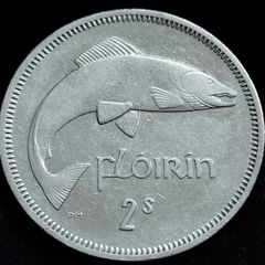 Ireland - 1966 - Florin - Salmon - KM.15a - [2464]