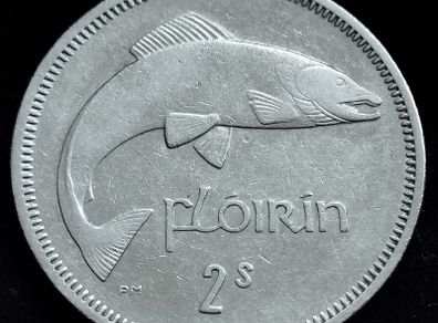 Ireland - 1966 - Florin - Salmon - KM.15a - [2464]