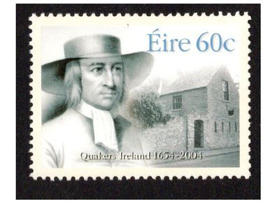 2004 Ireland 350th Anniversary of Quakers in Ireland Commemorative Stamp Mint Never Hinged (MNH)