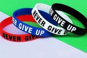 Silicone Bracelets with Slogan