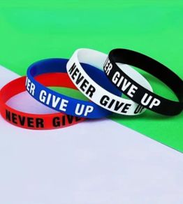 Silicone Bracelets with Slogan