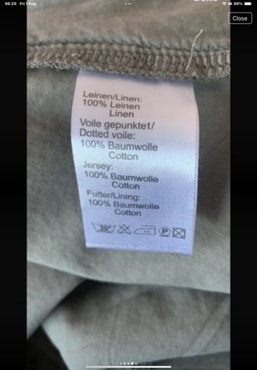 dress Bnwt 100% linen dress size 38 European brand simclan