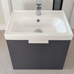 SONAS Stockholm 50cm Wall Hung Vanity Unit Anthracite