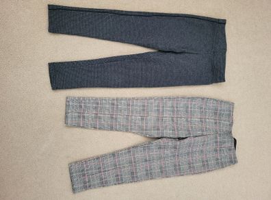Zara 2 pairs of girls trousers, size 7& 8, 122 cm &128 cm
