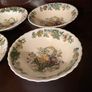 Vintage Masons green basket 6 bowls Image 4