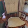 Dutch Oak Rocking Chair with Cushions Image 3