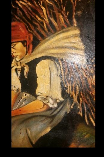 Large oil painting on canvas