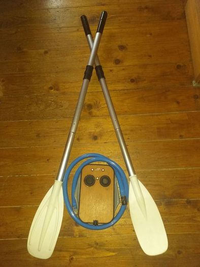 Achilles Dinghy Oars & Bellows pump