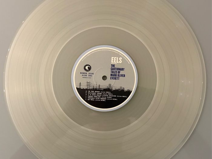 Eels - Perform The Cautionary Tales of Mark Oliver Everett. Double Deluxe LP Release on clear vinyl. Played once and good as new.