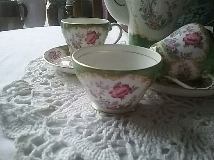 Rare A.B.J. Grafton China Coffee Part Set "Canton"