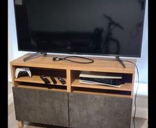 TV Table Excellent condition like new used for 65" and bigger