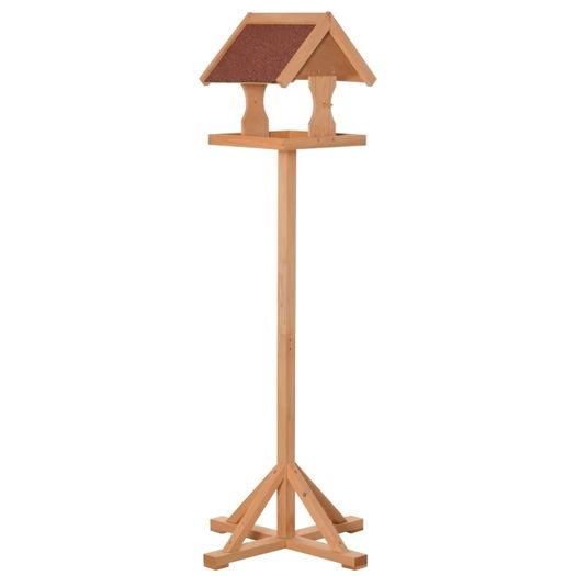 Wooden Bird Table, Bird Feeding Station Free Standing Feeder for Garden Outdoor 55 x 55 x 144cm