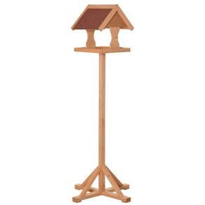 Wooden Bird Table, Bird Feeding Station Free Standing Feeder for Garden Outdoor 55 x 55 x 144cm