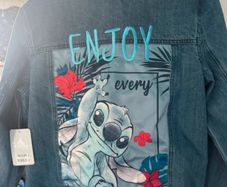Disney store denim stitch jacket